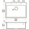 Мойка OMOIKIRI TEDORI 68-EV Tetogranit/эверест 4993970