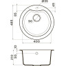 Мойка OMOIKIRI YASUGATA 48R-BE Tetogranit/ваниль 4993131