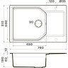Мойка OMOIKIRI YONAKA 78-LB-CA Artgranit/карамель 4993338