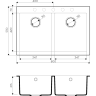 Мойка OMOIKIRI BOSEN 80-2-BE Tetogranit/ваниль 4993837