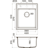 Мойка OMOIKIRI DAISEN 42-MA Artgranit/Марципан 4993601