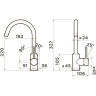 Смеситель OMOIKIRI SHINAGAWA-LG латунь/светлое золото 4994481